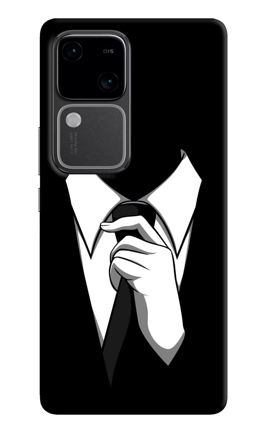Black Tie Vivo V30 5G Back Cover, Hard case