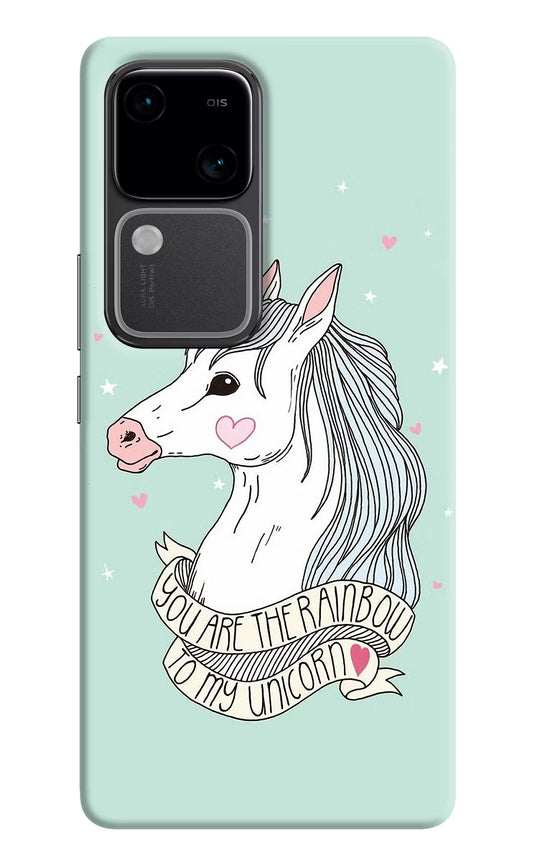 Unicorn Wallpaper Vivo V30 5G Hard Case Back Cover by Casekaro