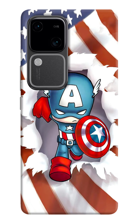 Captain America Vivo V30 5G Hard Case Back Cover by Casekaro