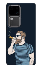 Smoking Vivo V30 5G Hard Case Back Cover by Casekaro