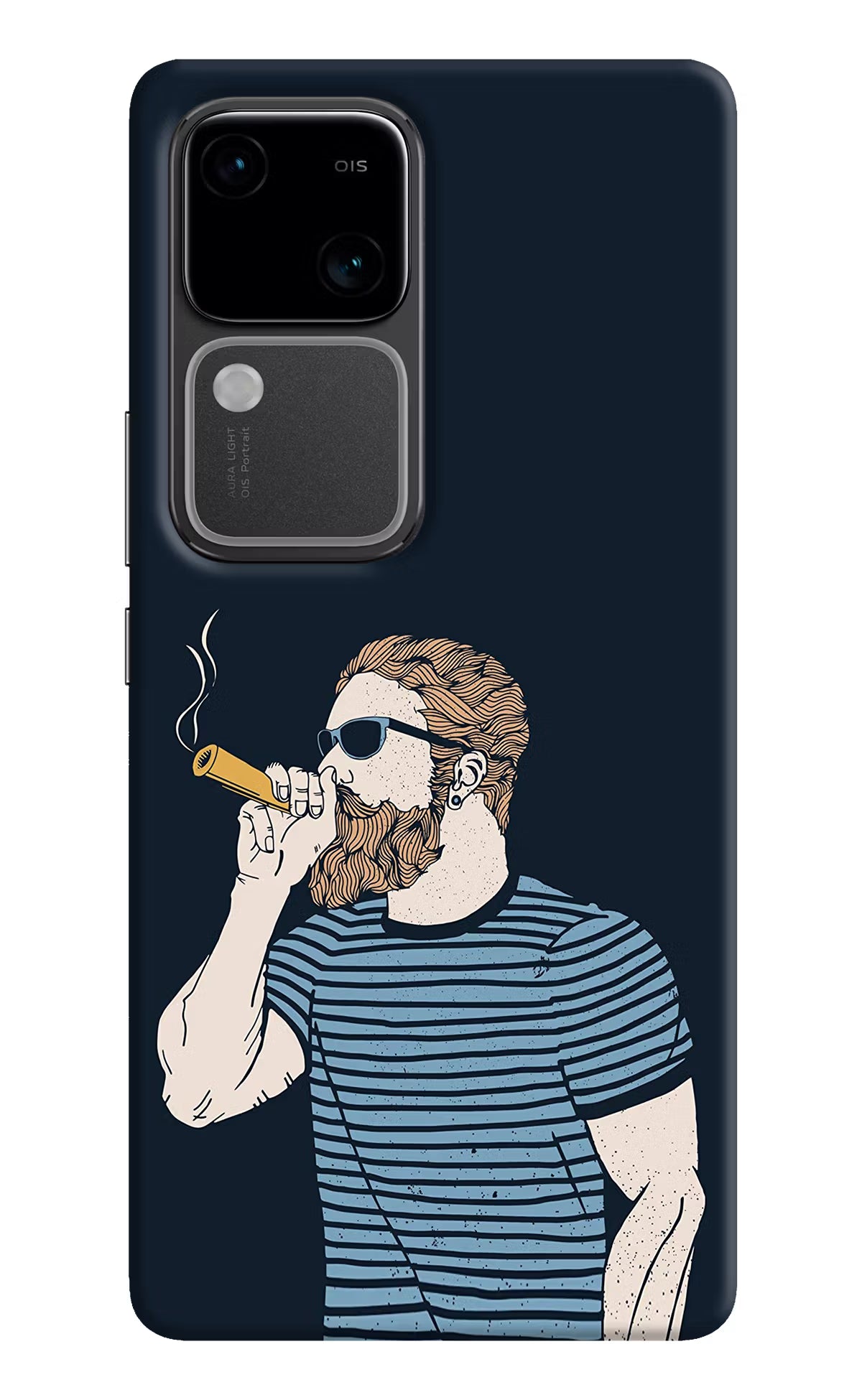 Smoking Vivo V30 5G Hard Case Back Cover by Casekaro