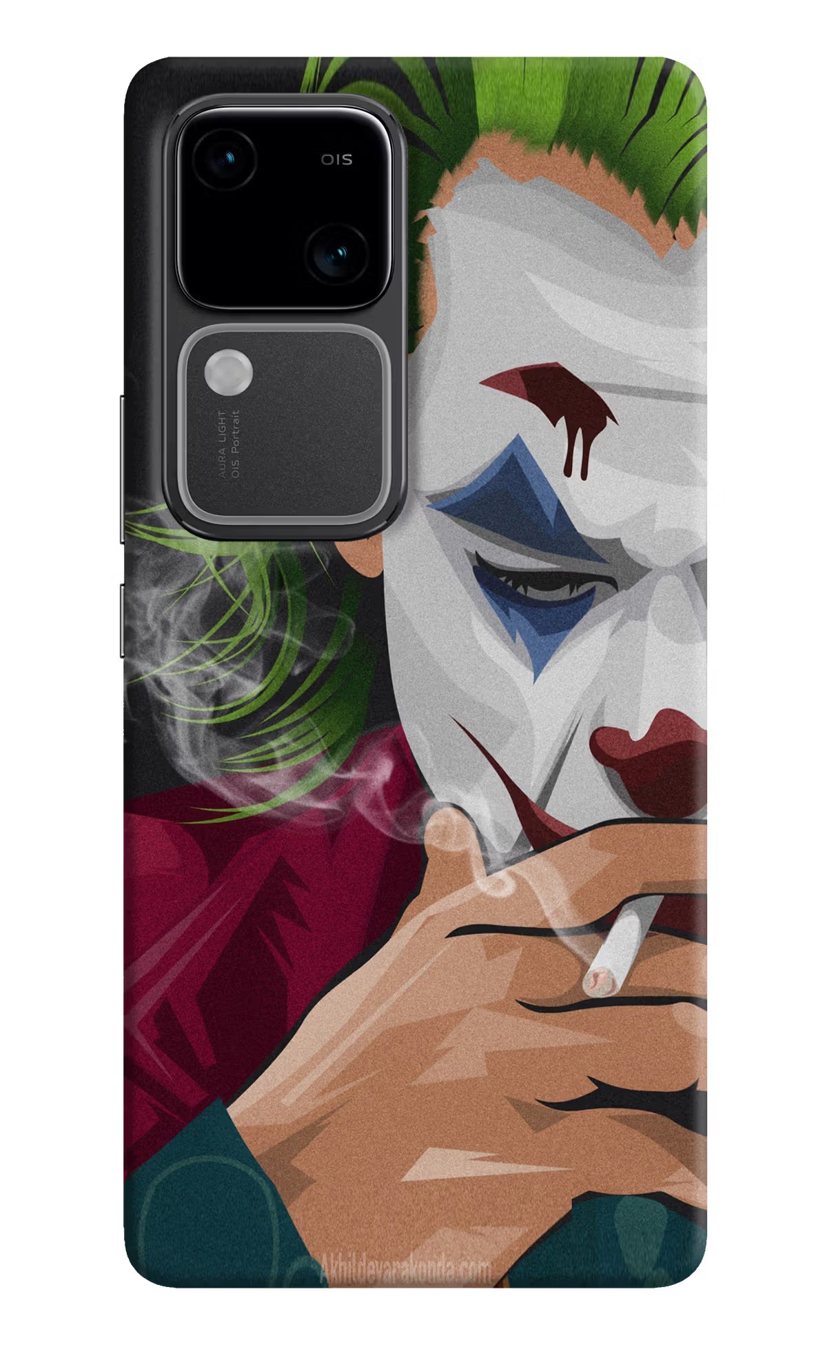 Joker Smoking Vivo V30 5G Hard Case Back Cover by Casekaro