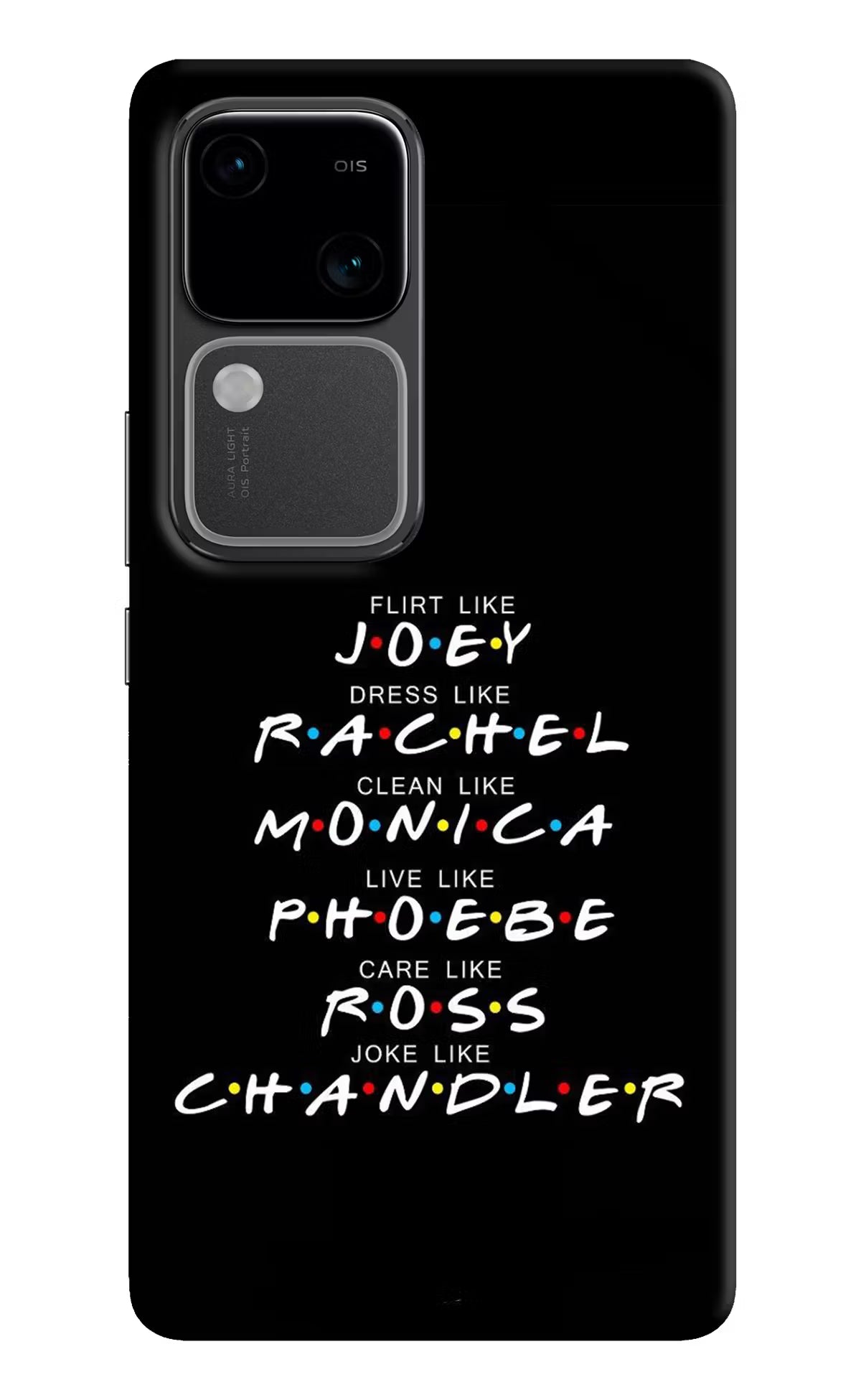 FRIENDS Character Vivo V30 5G Hard Case Back Cover by Casekaro