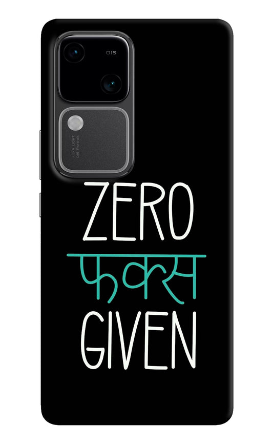 Zero Fucks Given Vivo V30 5G Back Cover