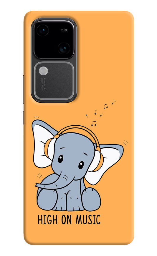 High On Music Vivo V30 5G Hard Case Back Cover by Casekaro