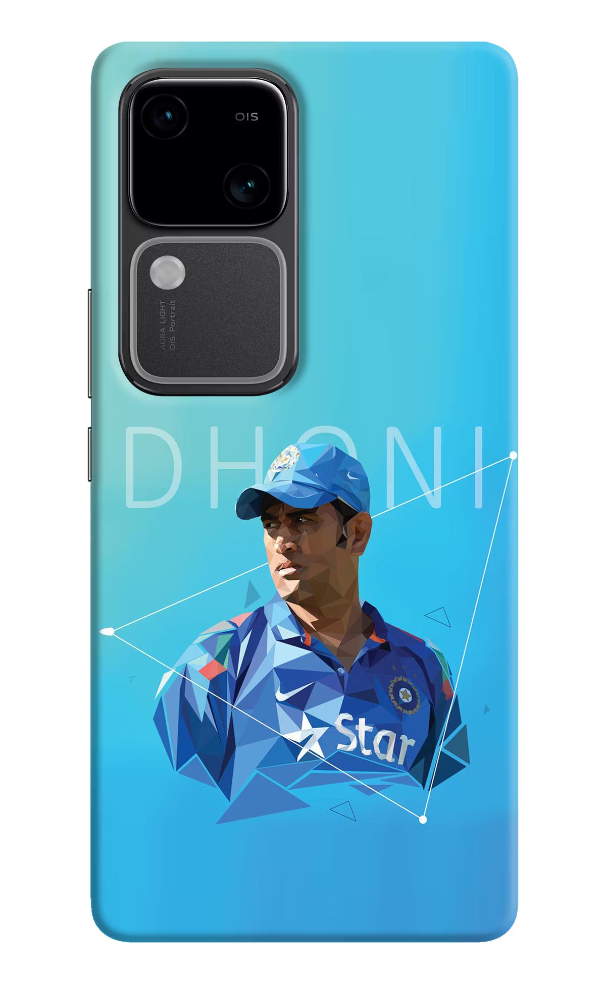 Dhoni Artwork Vivo V30 5G Hard Case Back Cover by Casekaro
