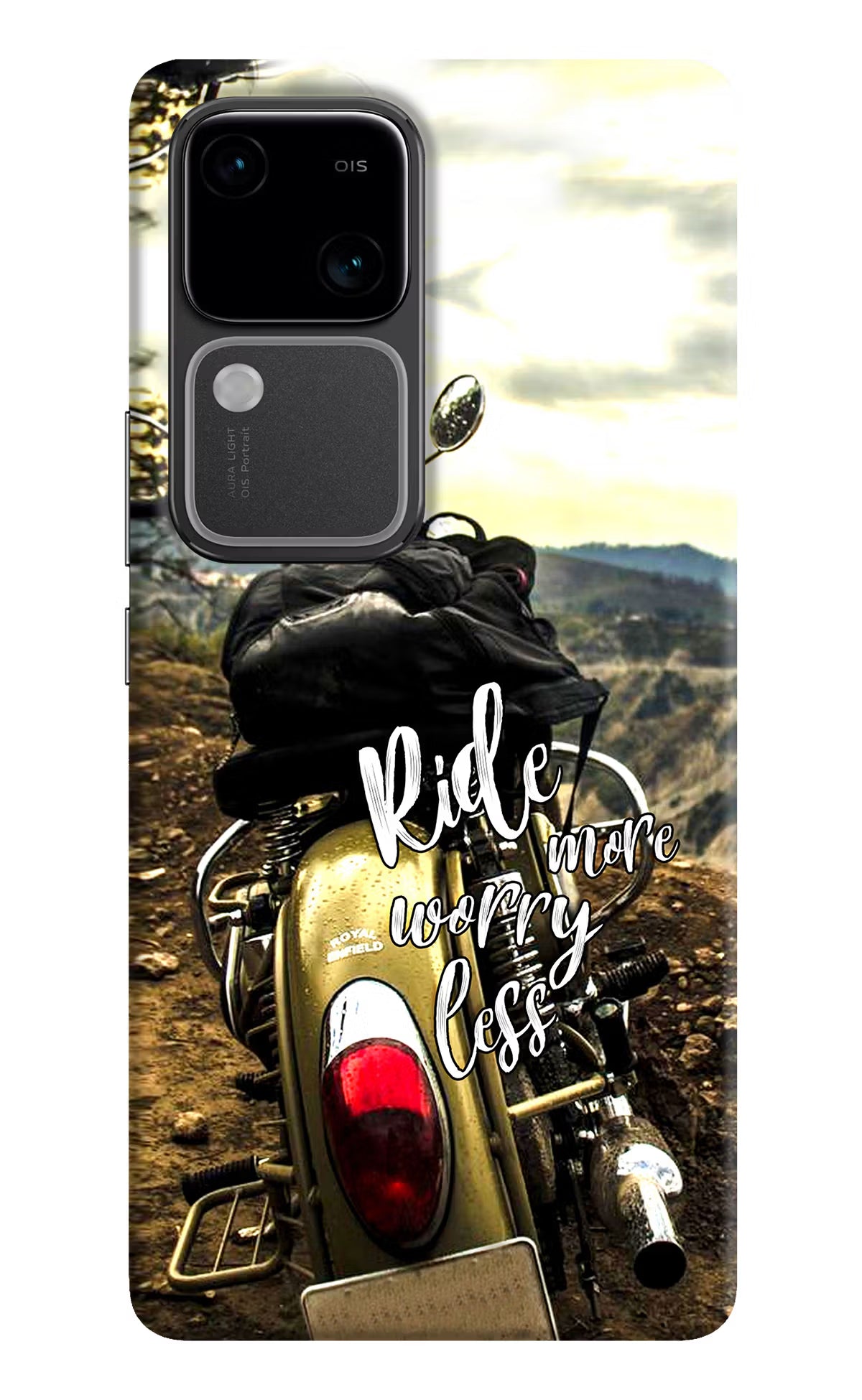 Ride More Worry Less Vivo V30 5G Hard Case Back Cover by Casekaro