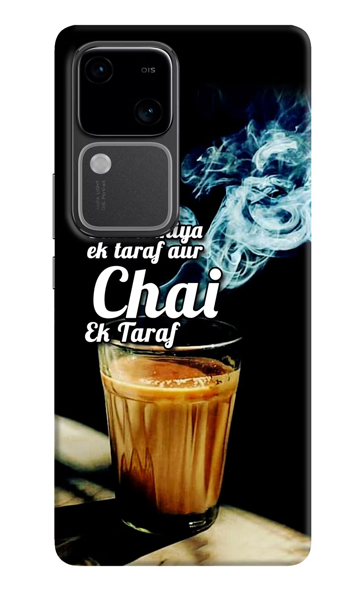 Chai Ek Taraf Quote Vivo V30 5G Hard Case Back Cover by Casekaro