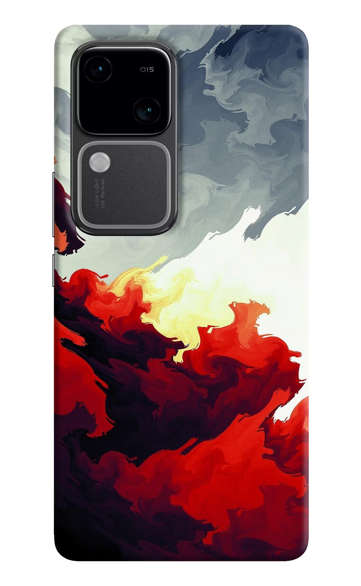 Fire Cloud Vivo V30 5G Hard Case Back Cover by Casekaro