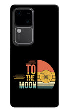To the Moon Vivo V30 5G Hard Case Back Cover by Casekaro