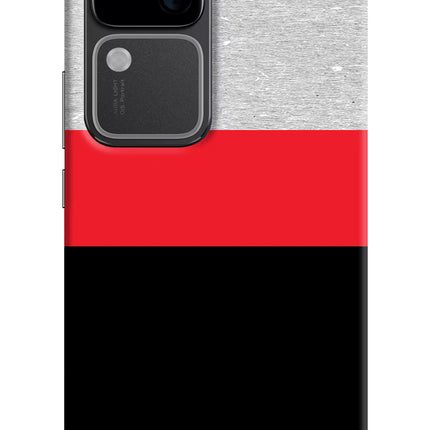 Tri Color Pattern Vivo V30 5G Hard Case Back Cover by Casekaro