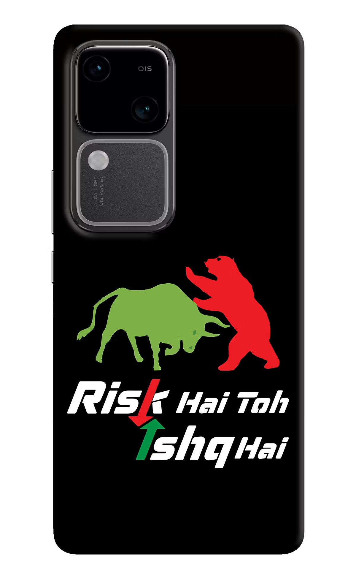 Risk Hai Toh Ishq Hai Vivo V30 5G Hard Case Back Cover by Casekaro