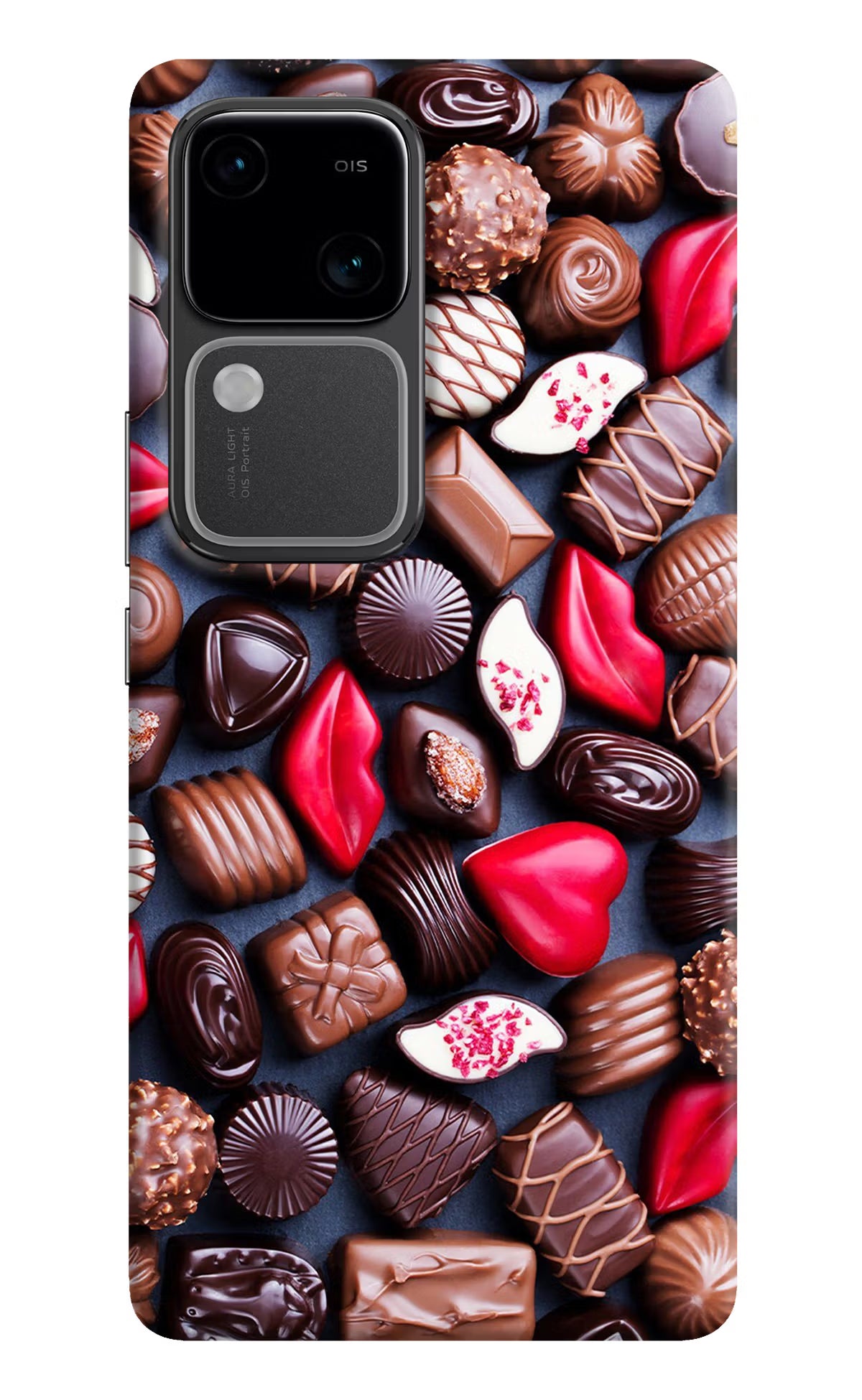 Chocolates Vivo V30 5G Hard Case Back Cover by Casekaro