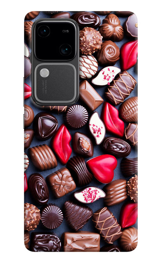 Chocolates Vivo V30 5G Hard Case Back Cover by Casekaro