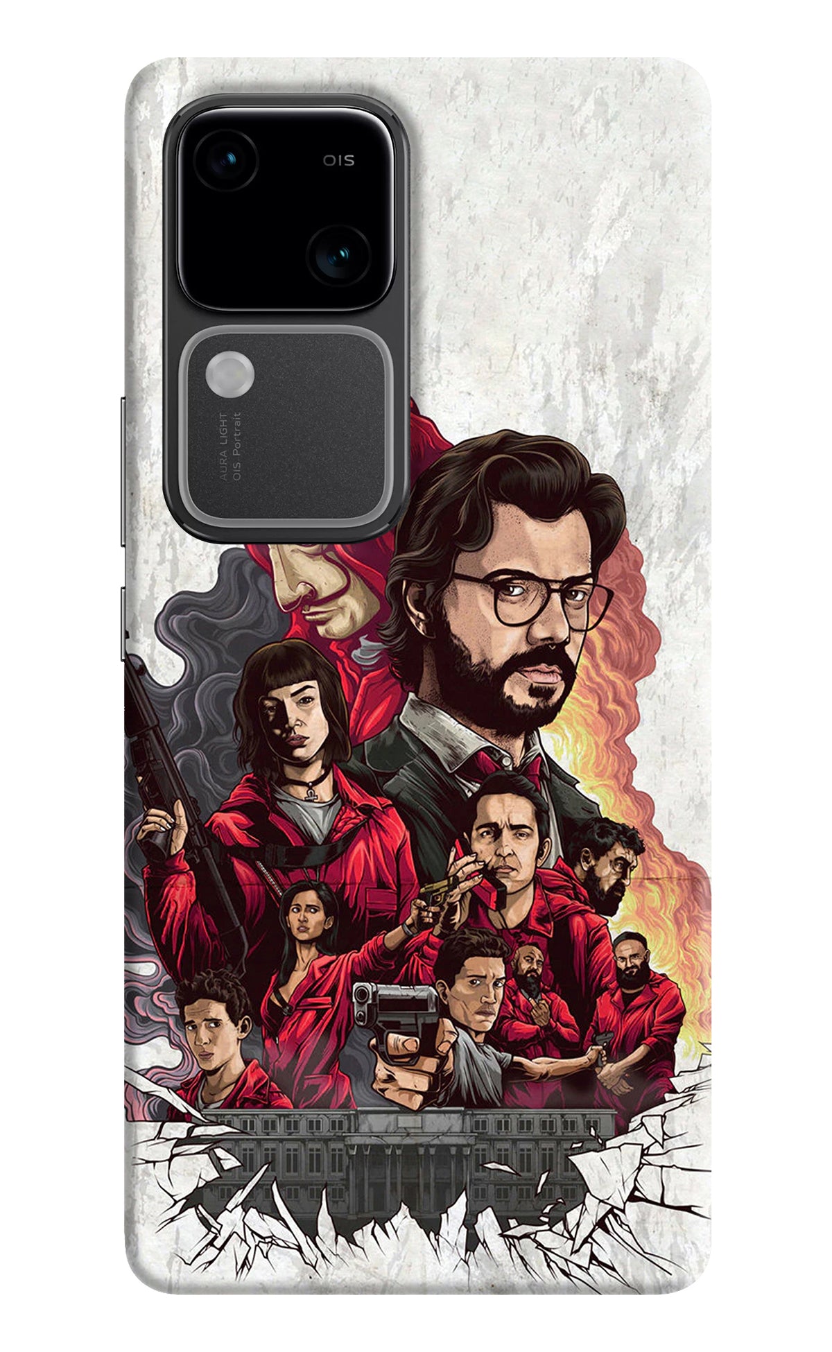 Money Heist Artwork Vivo V30 5G Back Cover