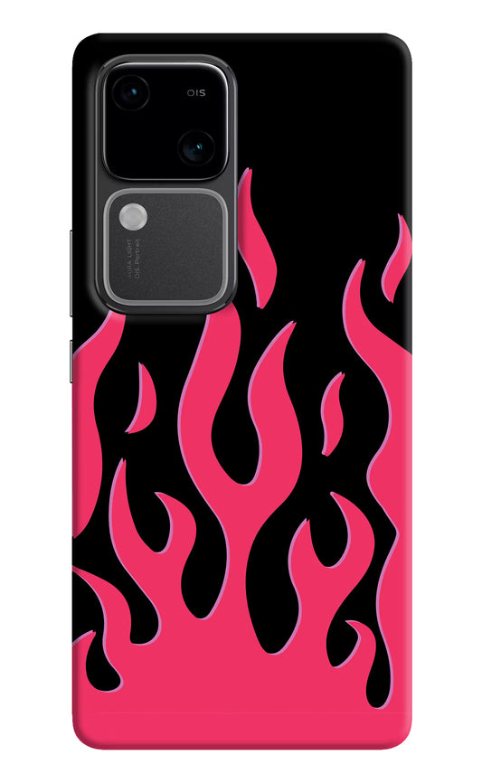 Fire Flames Vivo V30 5G Hard Case Back Cover by Casekaro