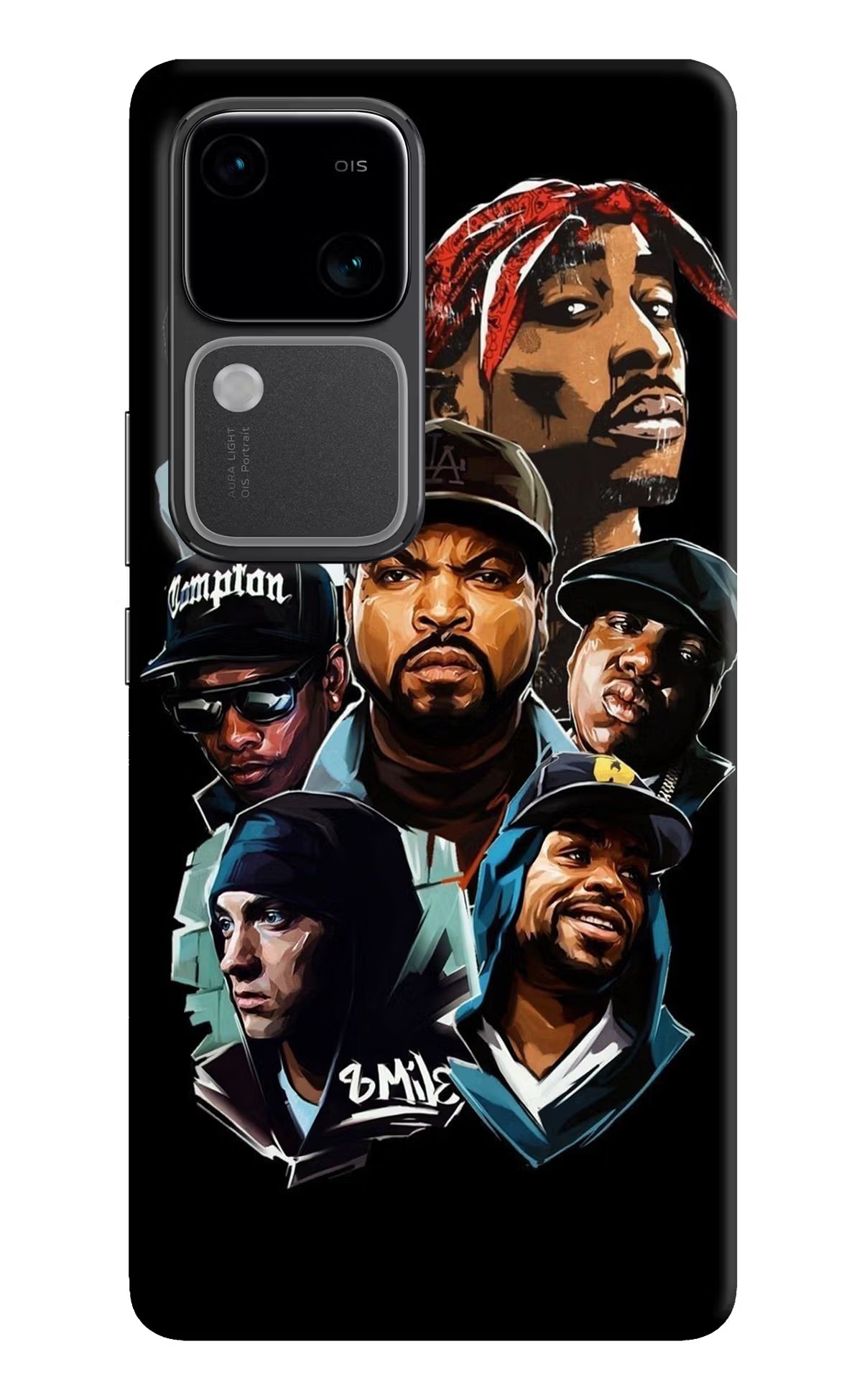 Rappers Vivo V30 5G Hard Case Back Cover by Casekaro