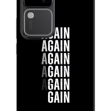 Again Again Gain Vivo V30 5G Hard Case Back Cover by Casekaro
