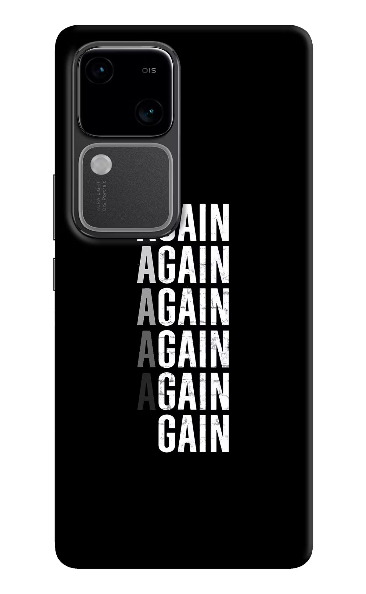 Again Again Gain Vivo V30 5G Hard Case Back Cover by Casekaro