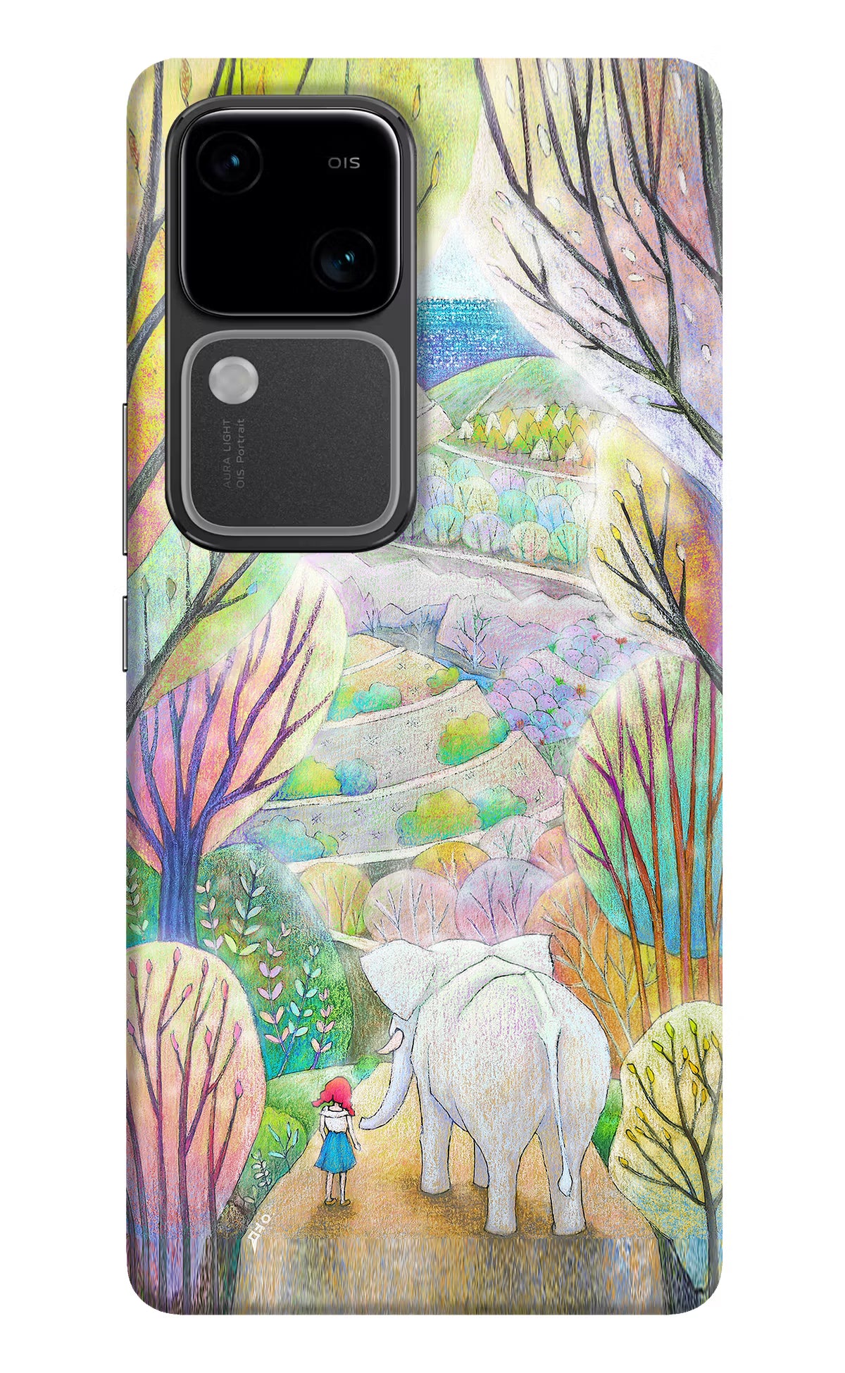 Nature Painting Vivo V30 5G Hard Case Back Cover by Casekaro