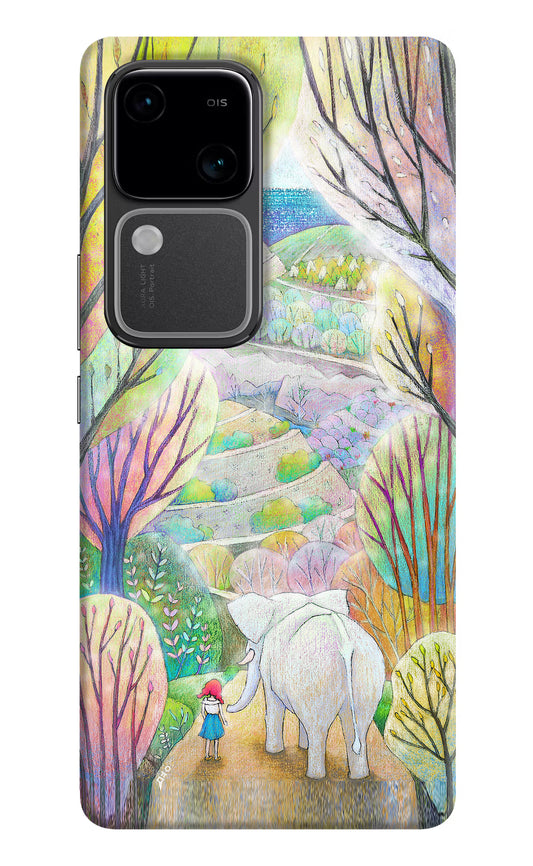 Nature Painting Vivo V30 5G Hard Case Back Cover by Casekaro