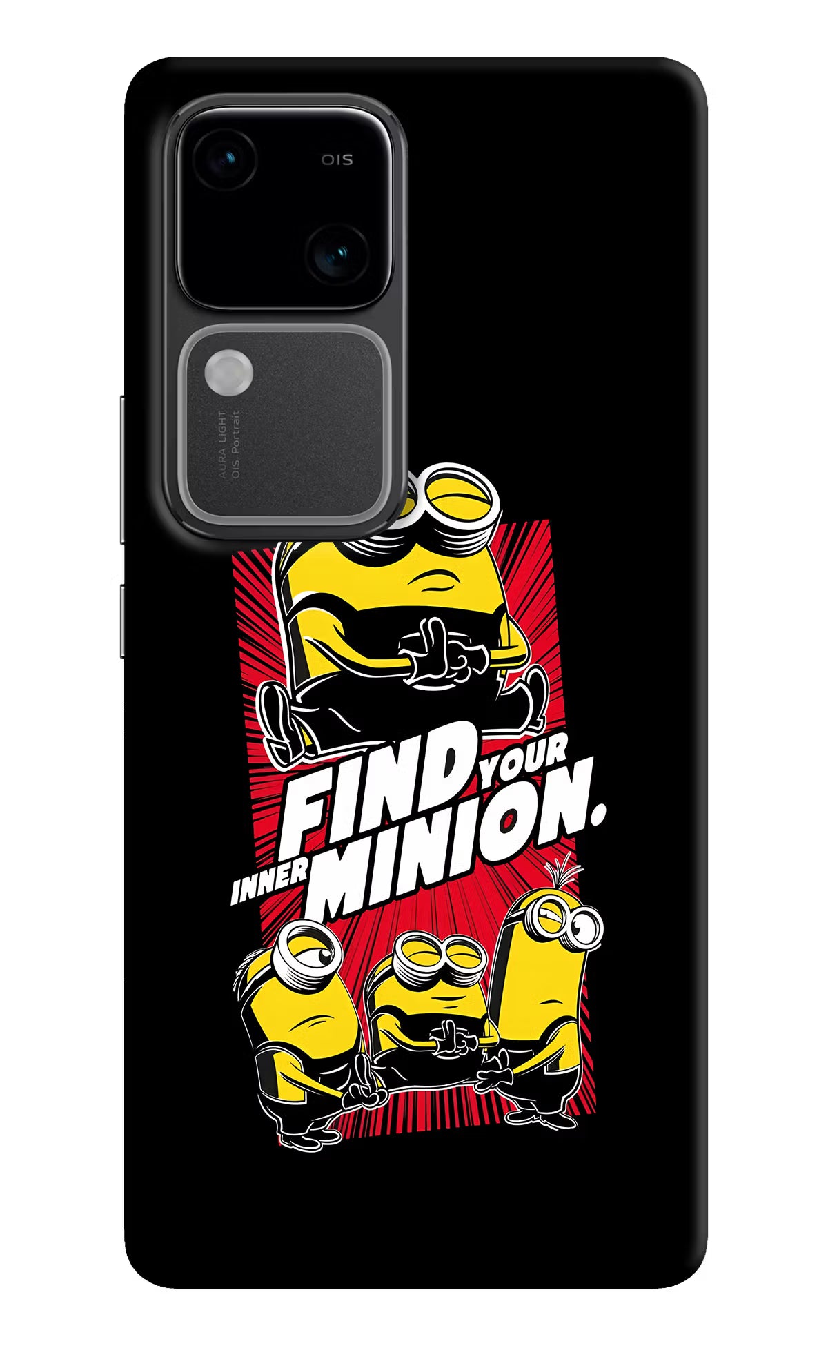 Find your inner Minion Vivo V30 5G Hard Case Back Cover by Casekaro