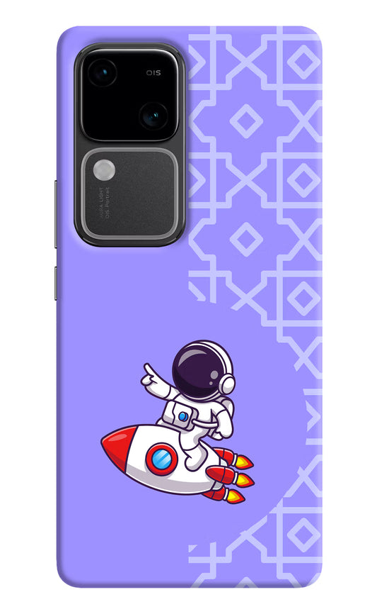 Cute Astronaut Vivo V30 5G Hard Case Back Cover by Casekaro