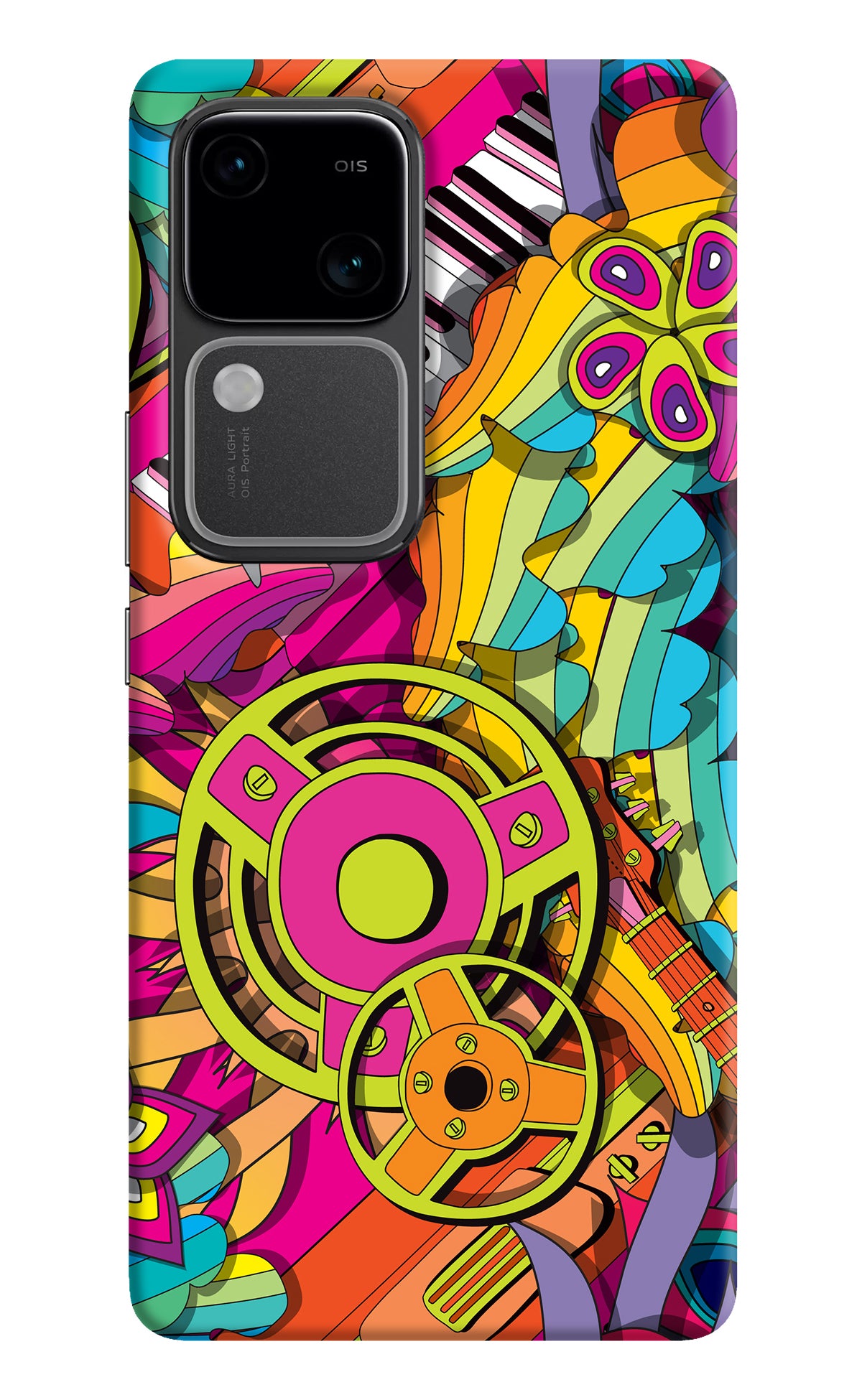 Music Doodle Vivo V30 5G Back Cover