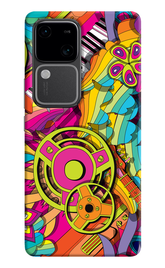 Music Doodle Vivo V30 5G Back Cover