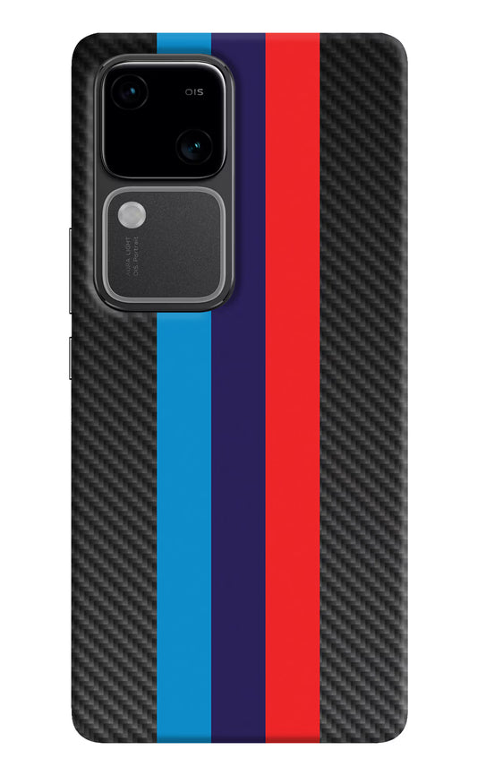 BMW Stripes Pattern Vivo V30 5G Hard Case Back Cover by Casekaro