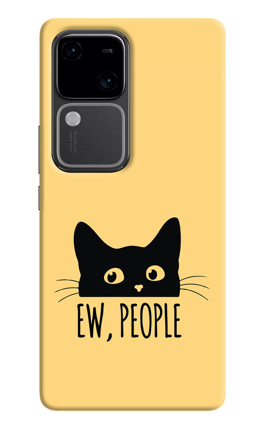 Ew People Catitude Vivo V30 5G Hard Case Back Cover by Casekaro