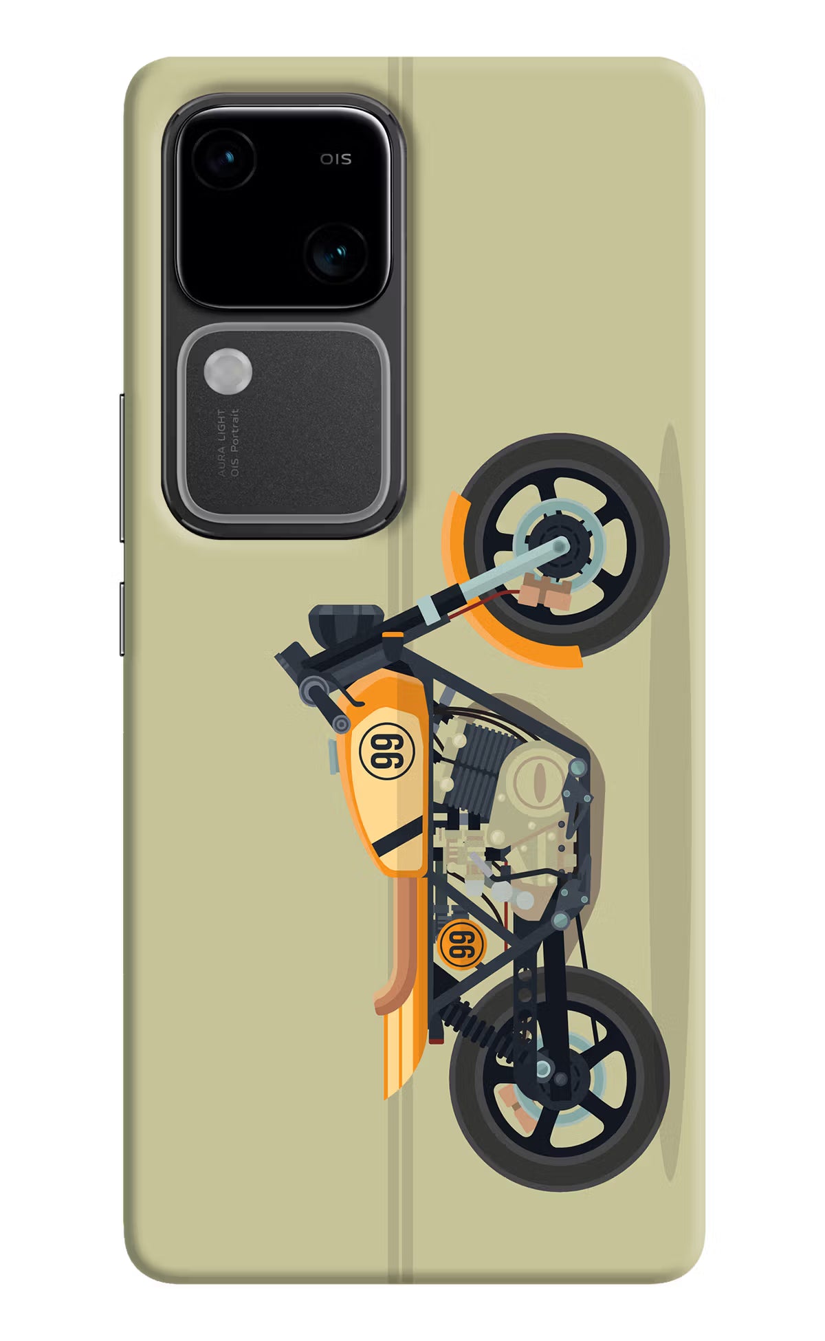 Vertical Speedster Vivo V30 5G Hard Case Back Cover by Casekaro