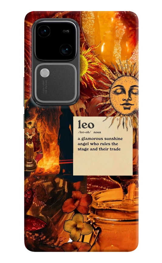 Leo Zodiac Vivo V30 5G Hard Case Back Cover by Casekaro