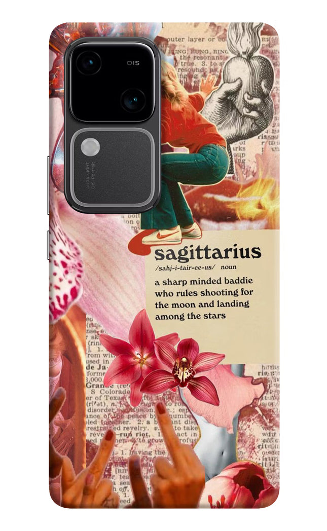 Sagittarius Zodiac Vivo V30 5G Hard Case Back Cover by Casekaro