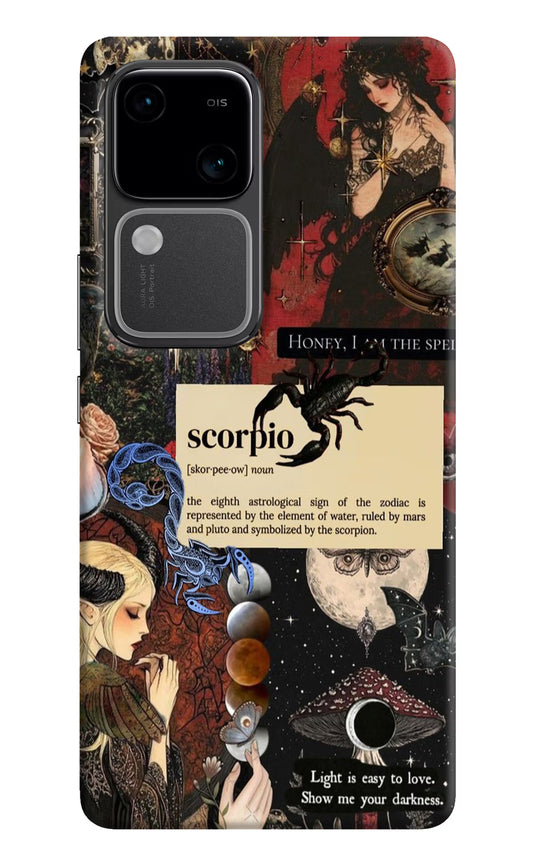 Scorpio Zodiac Vivo V30 5G Hard Case Back Cover by Casekaro