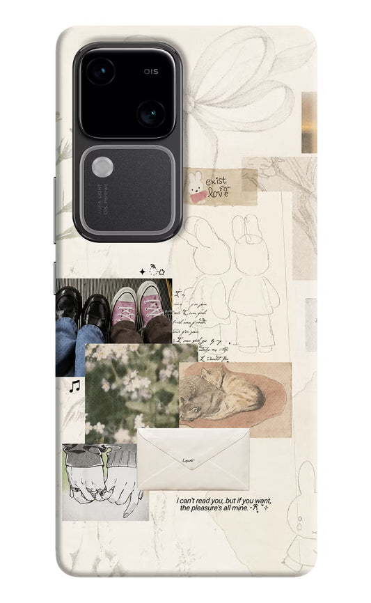 Soft Aesthetic Vivo V30 5G Hard Case Back Cover by Casekaro
