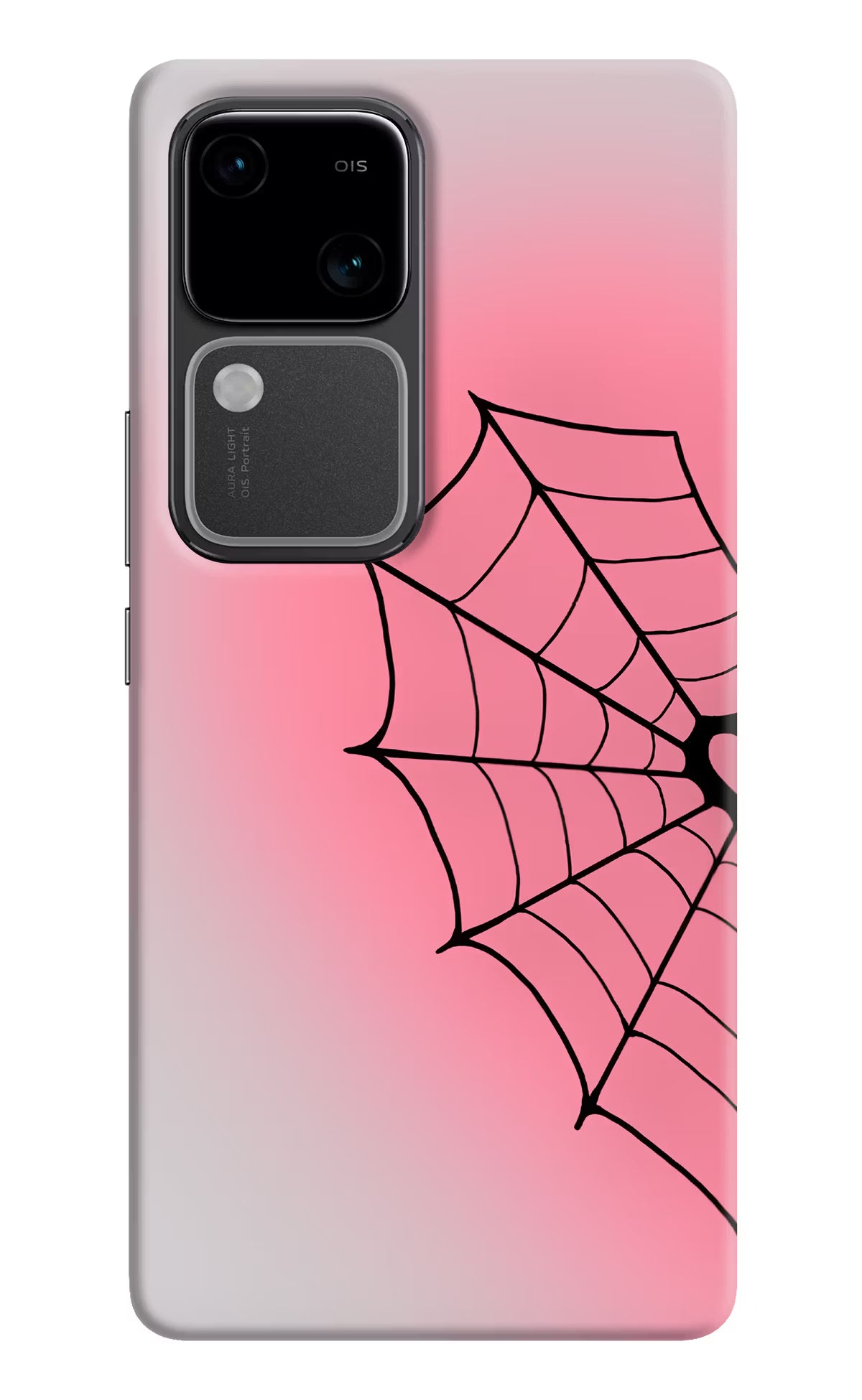 Pink Web Vivo V30 5G Back Cover