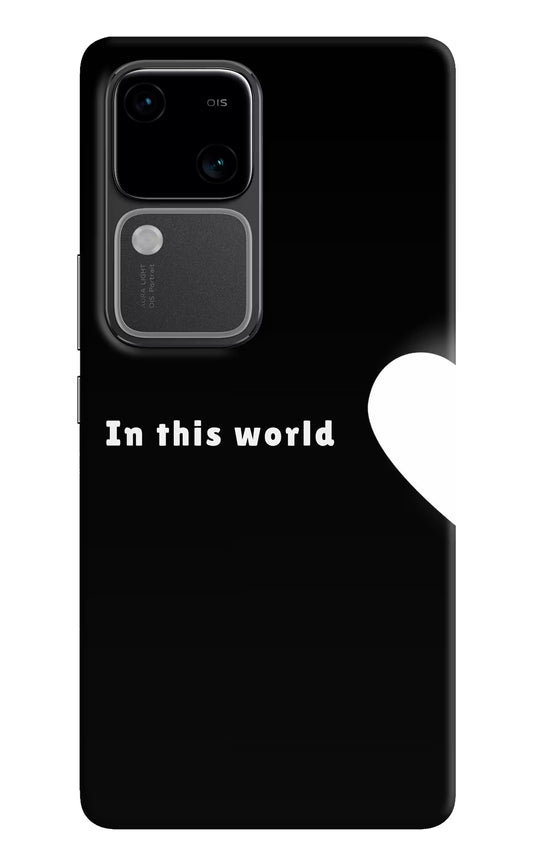 This World Vivo V30 5G Hard Case Back Cover by Casekaro