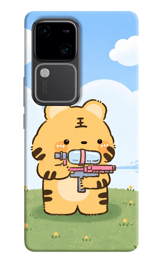 Tiger Treat Vivo V30 5G Hard Case Back Cover by Casekaro