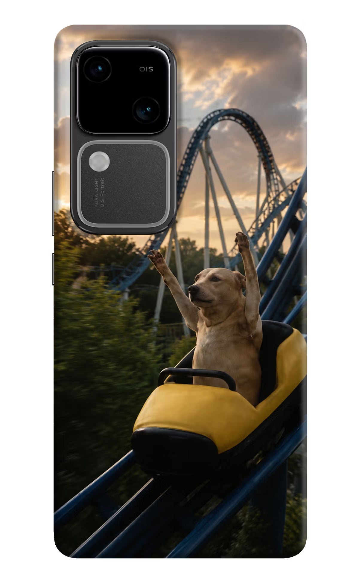 Rollercoaster Dog Vivo V30 5G Back Cover