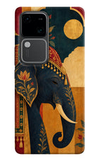 Royal Elephant Vivo V30 5G Hard Case Back Cover by Casekaro