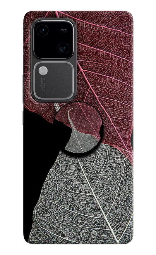 Leaf Pattern Vivo V30 5G Pop Case by Casekaro