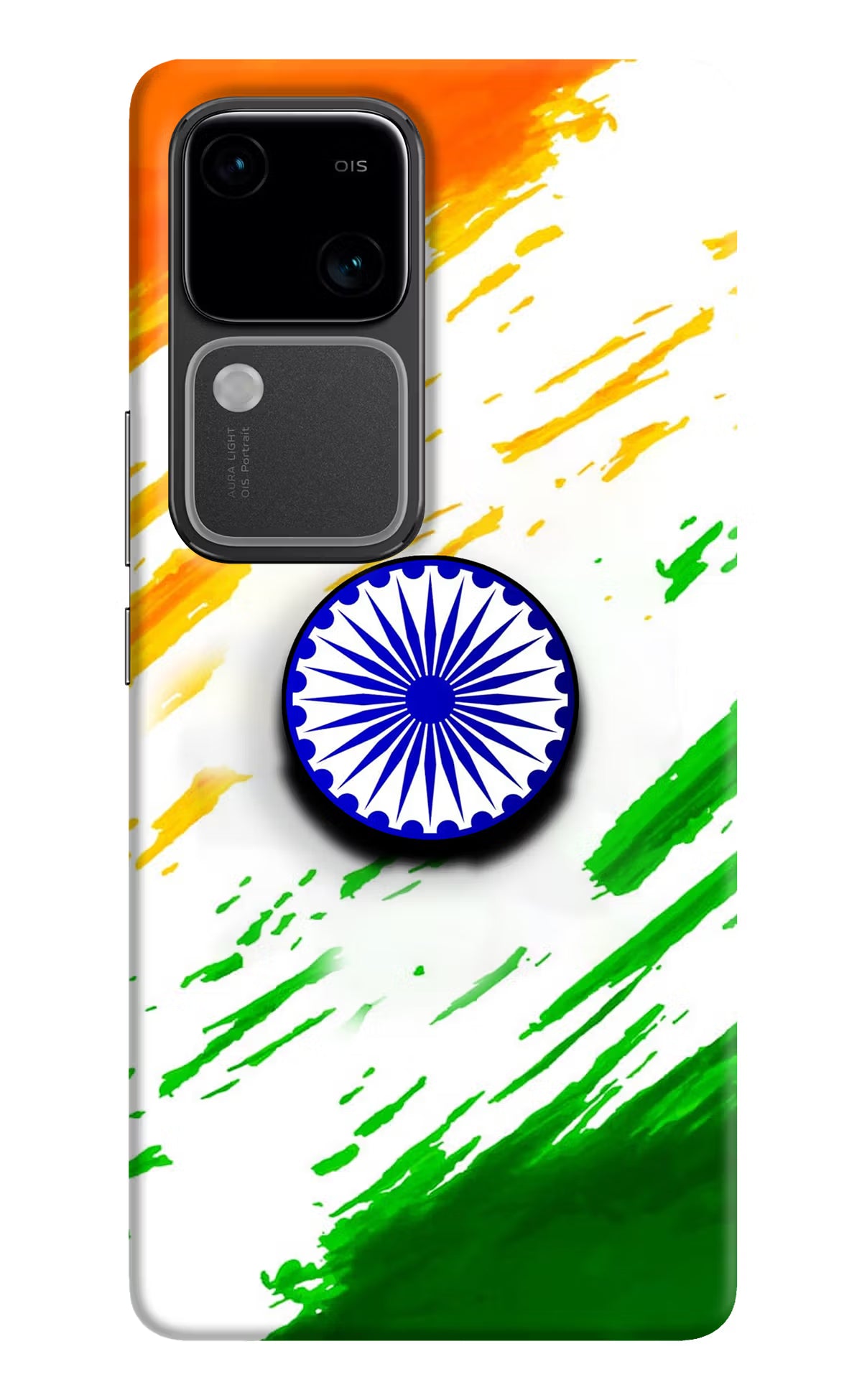 Indian Flag Ashoka Chakra Vivo V30 5G Pop Case by Casekaro