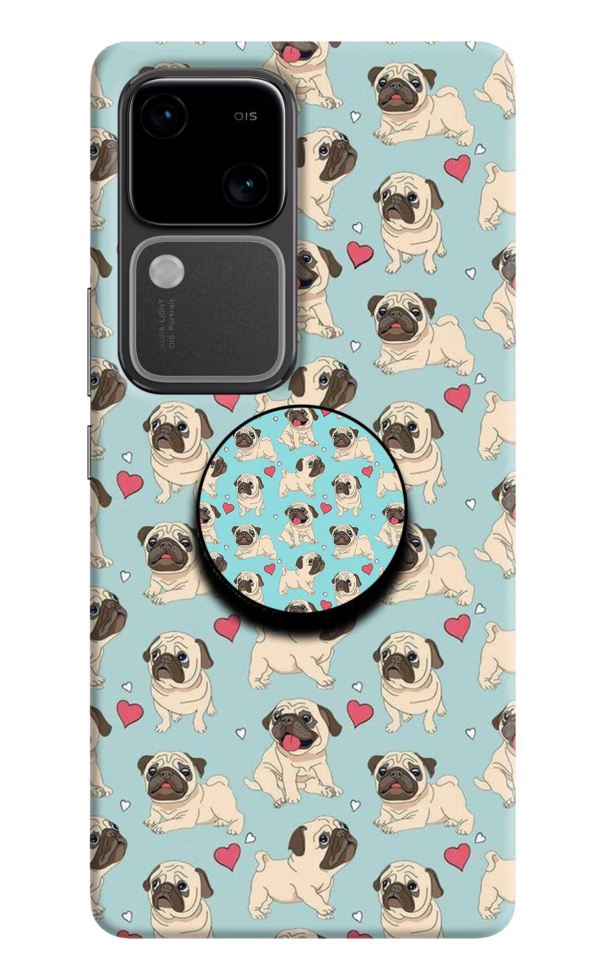 Pug Dog Vivo V30 5G Pop Case by Casekaro
