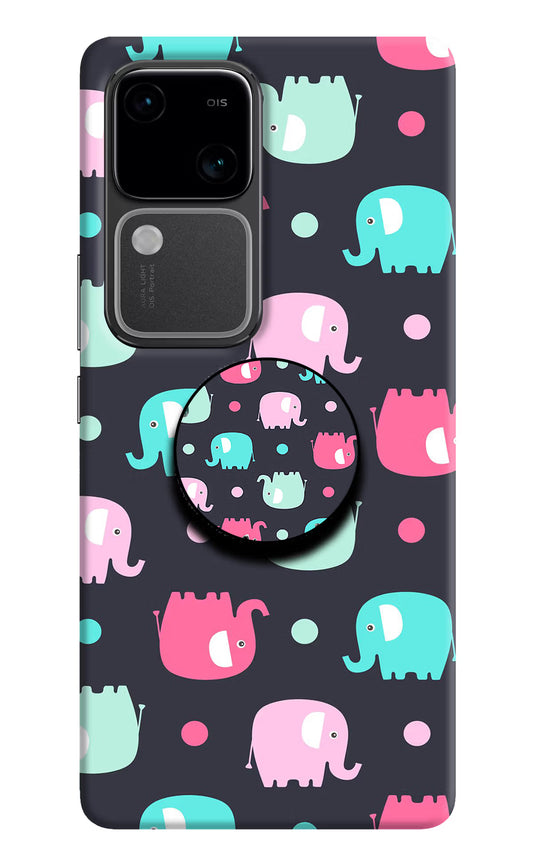 Baby Elephants Vivo V30 5G Pop Case by Casekaro