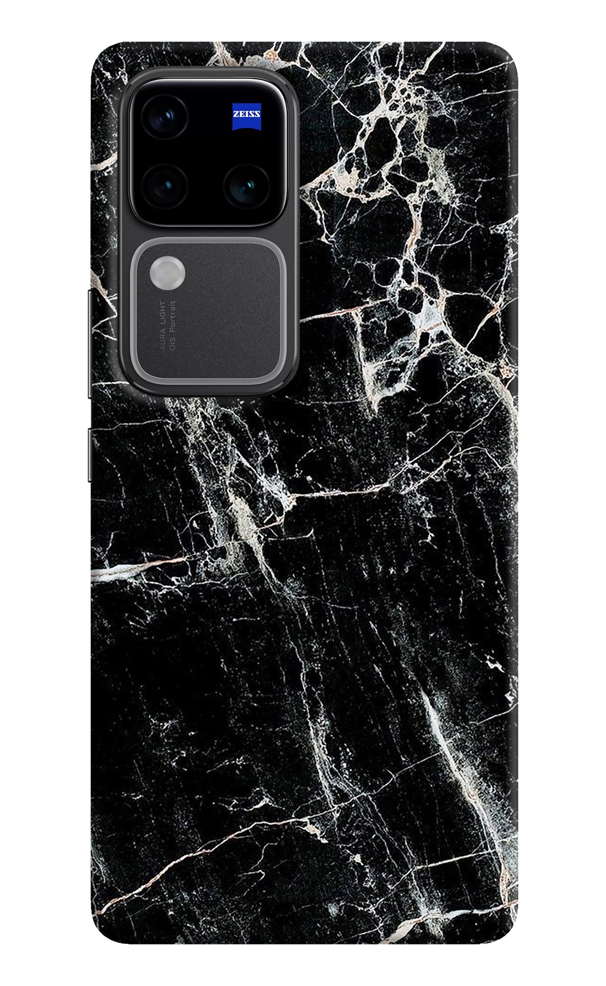 Black Marble Texture Vivo V30 Pro 5G Back Cover