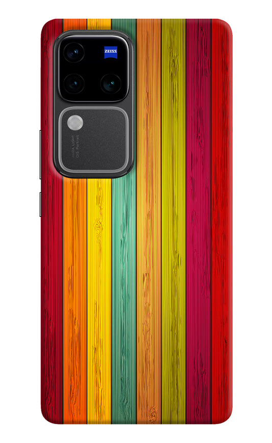 Multicolor Wooden Vivo V30 Pro 5G Back Cover