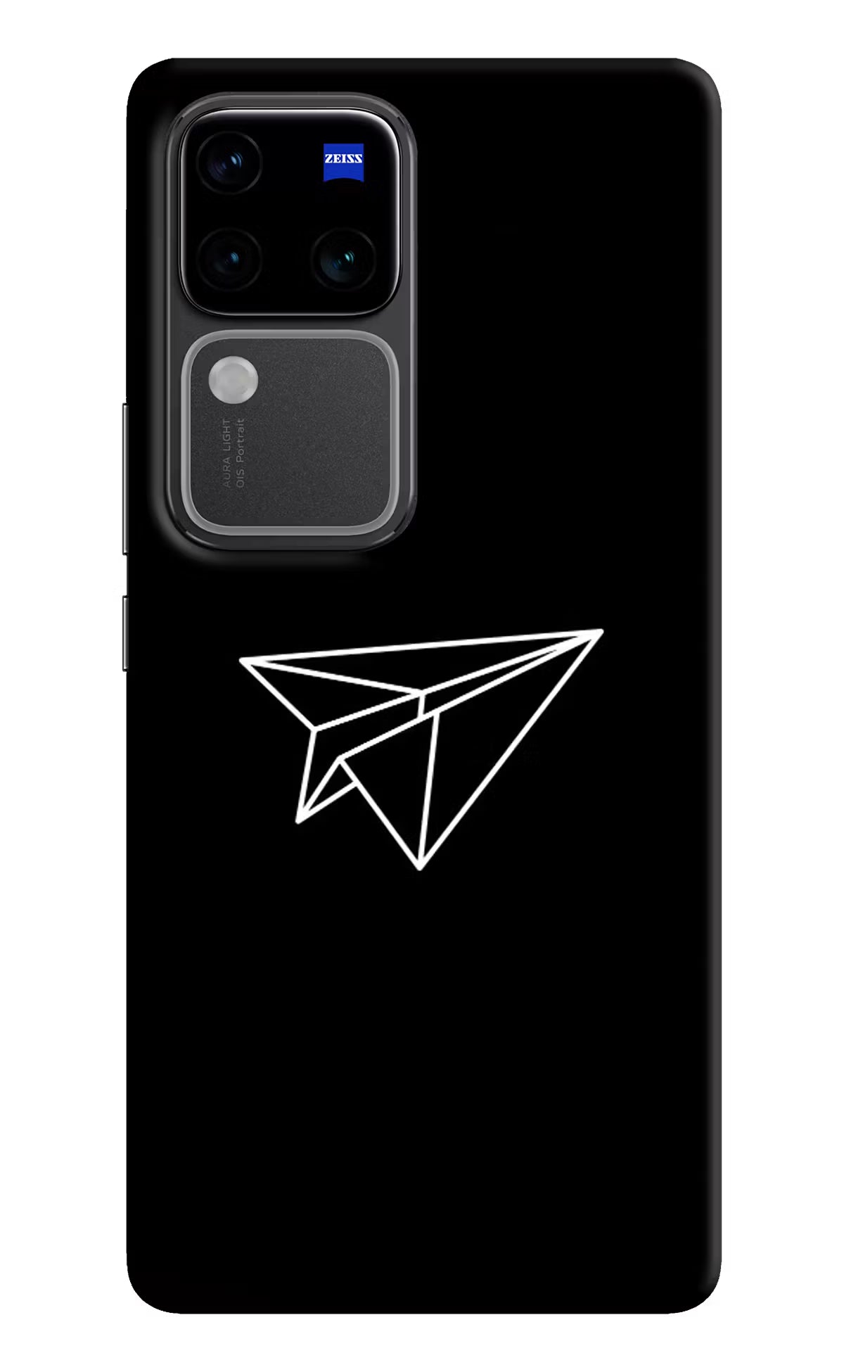 Paper Plane White Vivo V30 Pro 5G Hard Case Back Cover by Casekaro