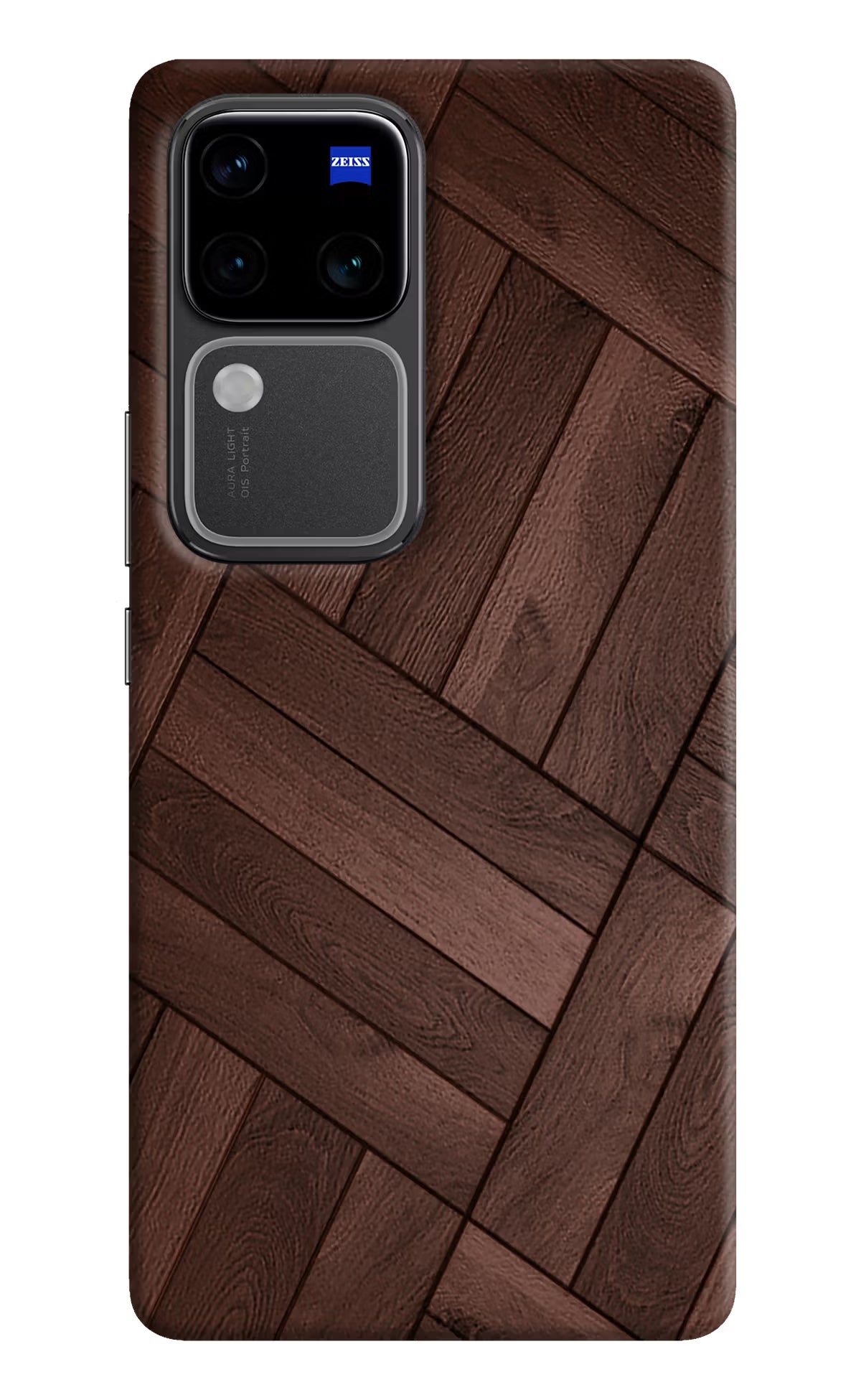 Wooden Texture Design Vivo V30 Pro 5G Hard Case Back Cover by Casekaro