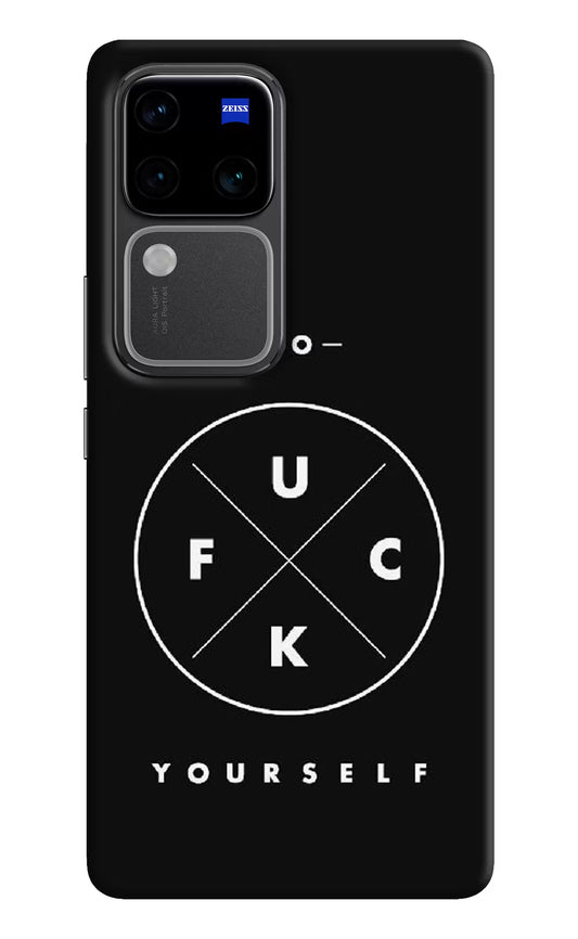 Go Fuck Yourself Vivo V30 Pro 5G Hard Case Back Cover by Casekaro